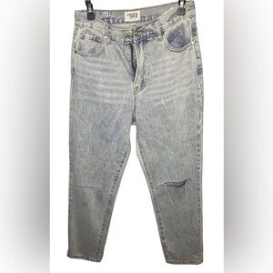 Insane Gene Jeans Size 7 Waist 27 Acid Wash Distressed Straight Y2K Denim